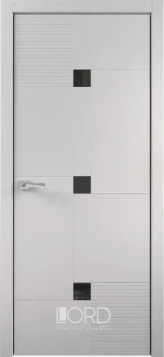 Дверь экошпон Figura 8 Intarsio лакобель черный