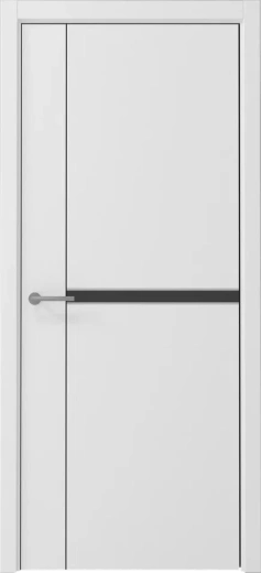 Дверь эмалит Графика-2 ПГ винил PRO белый