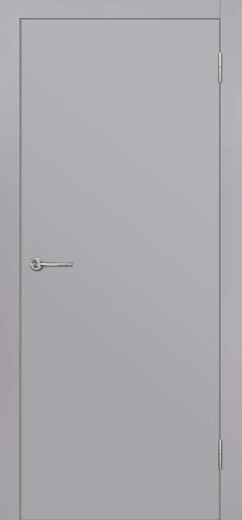 Дверь экошпон Гладкая ПГ  серый эмалит