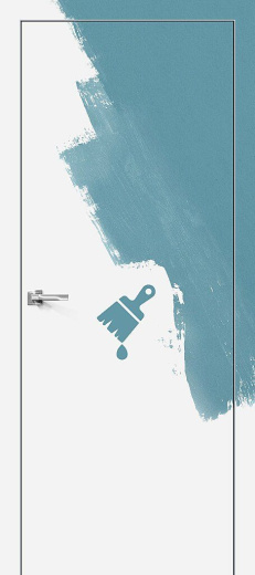 Дверь скрытая Инвизибл ABS на себя правая