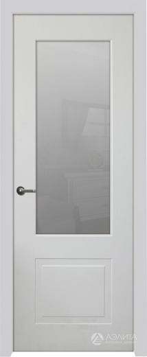 Дверь экошпон Твин 50 ПО с матовым стеклом