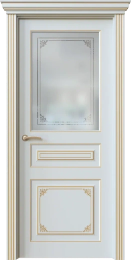 Дверь экошпон Dolce 10.4 ПО стекло с гравировкой