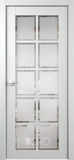 Дверь экошпон Элегант 3 ПО стекло сатинат