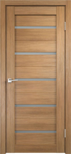 Дверное полотно Экошпон DUPLEX цвет Дуб золотой стекло Мателюкс