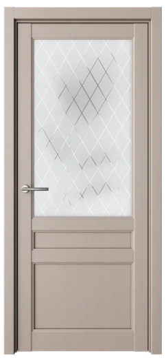 Дверь эмалит Олимпия ПО винил серый