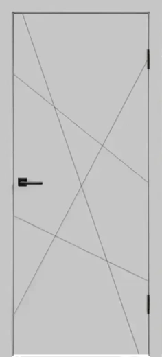 Дверное полотно Эмаль SCANDI S цвет Светло-серый