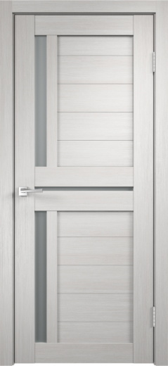 Дверное полотно Экошпон DUPLEX 3 цвет Дуб белый стекло Мателюкс