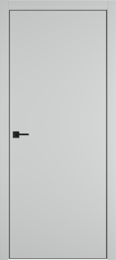 Дверь эмалекс Urban Z steel черная кромка