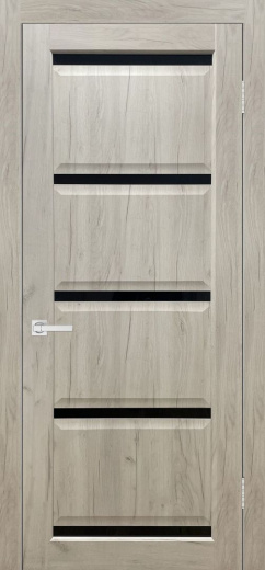 Дверь экошпон Евро 20 граф белый