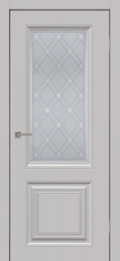 Дверь со стеклом Сонет-2 ПО смоки грей