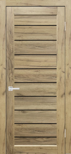 Дверь экошпон Евро 26 дуб крафт натуральный