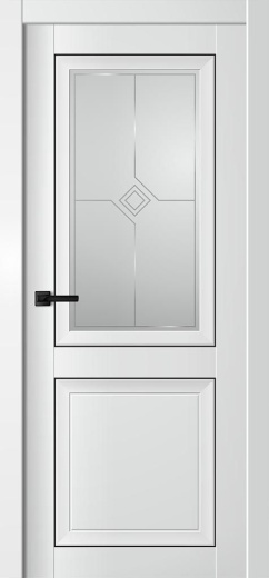 Дверь экошпон Next ПО Белый бархат