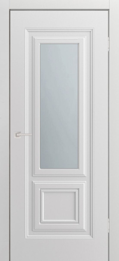 Дверь со стеклом Титул 2 ПО белая эмаль