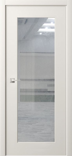 Дверь экошпон Твин 170 ПО с матовым стеклом