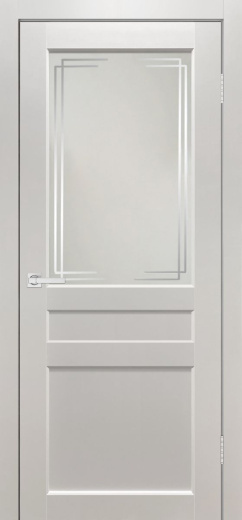 Дверь Евро 29 ПО белый эмалит