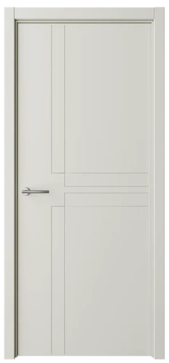Дверь глухая Геометрия 3 латте эмаль