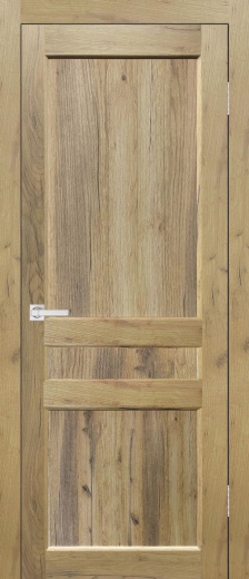 Дверь экошпон Евро 29 ПГ дуб крафт натуральный