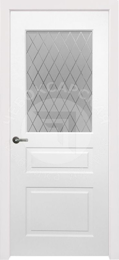 Дверь экошпон Эмма 65 ПО с матовым стеклом