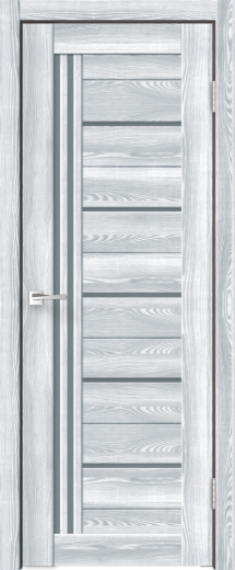 Дверное полотно Экошпон XLINE 17 цвет Клён айс стекло Мателюкс Графит