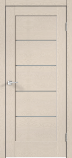 Дверное полотно SoftTouch PREMIER 1 цвет Ясень капучино структурный стекло Мателюкс