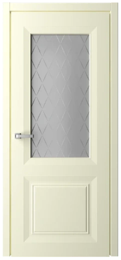 Дверь со стеклом Стиль Богема ПО слоновая кость