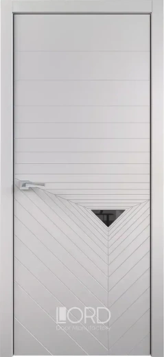 Дверь экошпон Figura 4 Intarsio лакобель черный