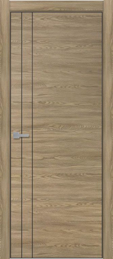 Дверь эмалит Tamburat 4105 ПДТО дуб мадейра черная кромка