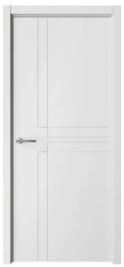 Дверь глухая Геометрия 3 белая эмаль