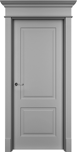 Дверь глухая Нафта-2 ПГ серая эмаль
