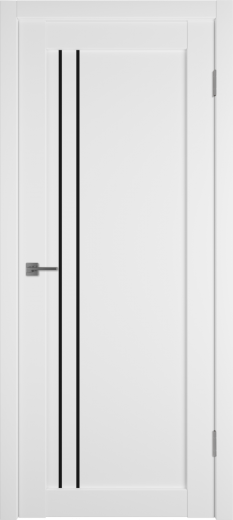 Дверь эмалекс E33 ДО ice стекло Black Gloss