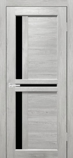 Дверь экошпон Евро 19 граф белый