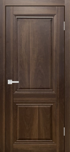 Дверь экошпон Евро 4 орех макадамия