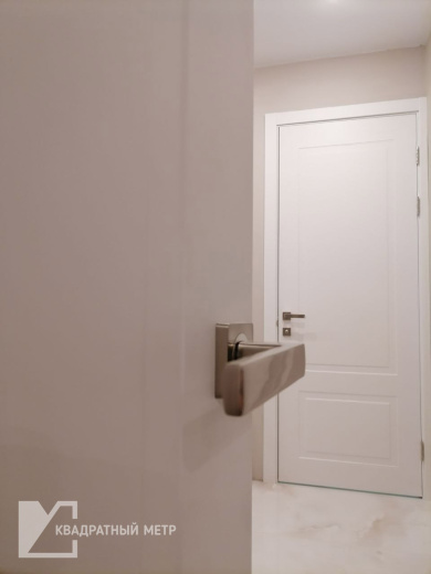 Дверь экошпон Твин 50 ПО с матовым стеклом