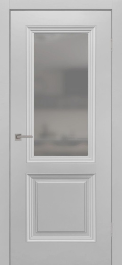 Дверь со стеклом Сонет-3 ПО смоки грей