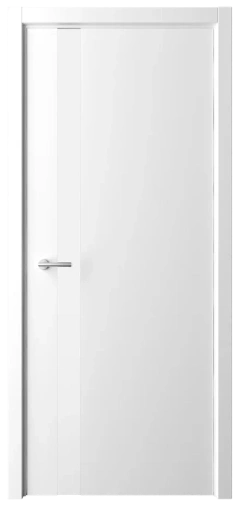 Дверь со стеклом Геометрия 5 белая эмаль лакобель белое