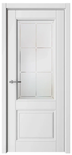 Дверь со стеклом Классика-2 ПО белая эмаль