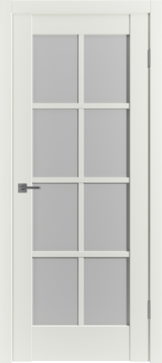 Дверь эмалекс ER1 ДО mid white стекло White Cloud