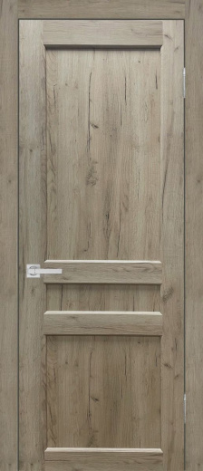 Дверь экошпон Евро 29 ПГ дуб крафт серый