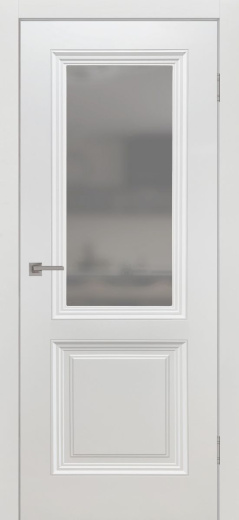 Дверь со стеклом Шелли ПО белая эмаль