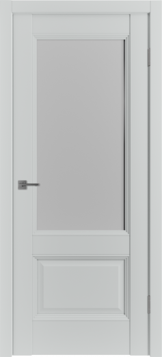 Дверь эмалекс EST2 ДО steel стекло White Cloud