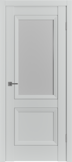 Дверь эмалекс EN2 ДО steel стекло White Cloud