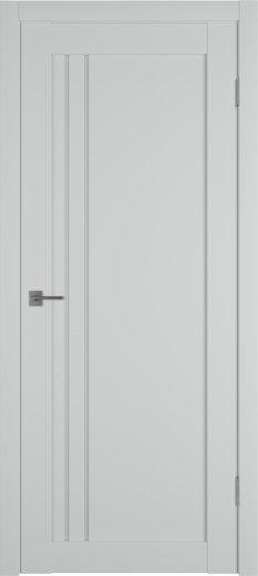 Дверь эмалекс E33 ДО steel стекло White Cloud