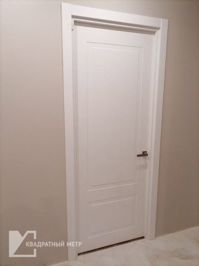 Дверь экошпон Твин 50 ПО с матовым стеклом