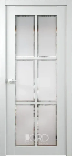 Дверь экошпон Элегант 1 ПО стекло сатинат