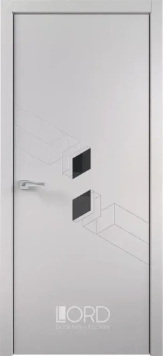 Дверь экошпон Figura 12 Intarsio лакобель бежевый