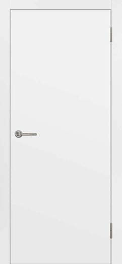 Дверь экошпон Гладкая ПГ  белый эмалит