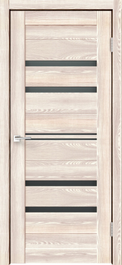 Дверное полотно Экошпон XLINE 6 цвет Клён крем стекло Мателюкс Графит