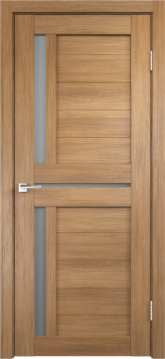 Дверное полотно Экошпон DUPLEX 3 цвет Дуб золотой стекло Мателюкс