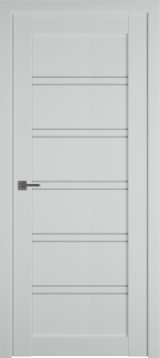 Дверь эмалекс E28 ДО steel стекло White Cloud