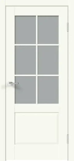 Дверное полотно Экошпон ALTO 12 2V цвет Молочный Эмалит
